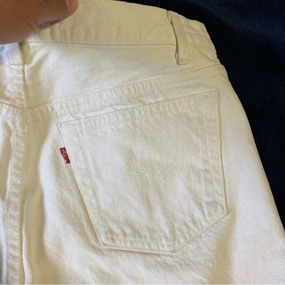 Vintage 80s-90s Levi’s White 501s 34x31 Made in the USA - Picture 4 of 16